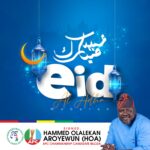 Chairmanship Candidate Aroyewun Extends Warm Greetings to Muslim Ummah in Igbogbo Baiyeku