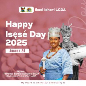 Mayoress of Ikosi-Isheri LCDA, Princess Samiat Celebrates Richness of Cultural Heritage